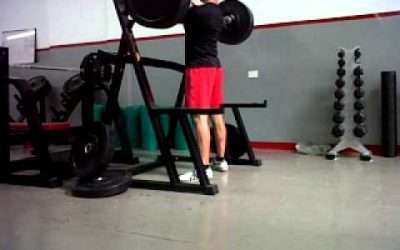 Entrenamiento de Fuerza: sentadilla frontal 1y 1/4
