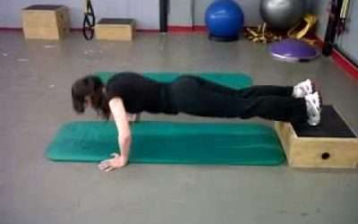 Entrenamiento con el peso corporal: push-ups/lagartijas pies elevados