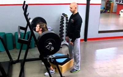 Entrenamiento de fuerza: Sentadillas de cajón/Box squats