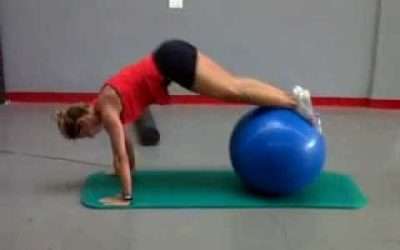 Entrenamiento del Core: pike+roll out con FitBall