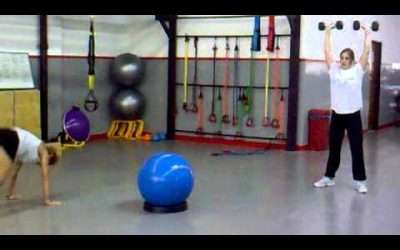 Entrenamiento en circuito: ejercicios con mancuernas, FitBall y el propio peso corporal